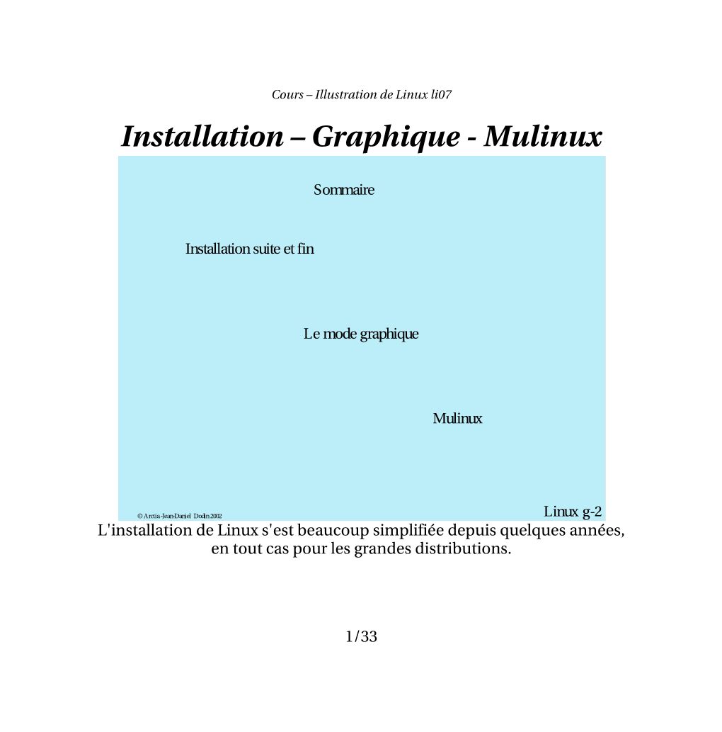 Installation – Graphique Mulinux