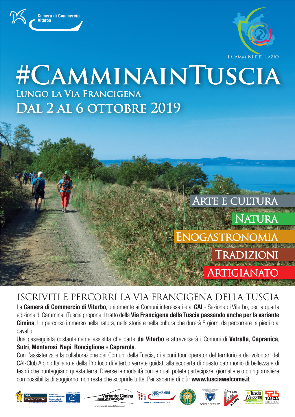 Camminaintuscia Lungo La Via Francigena Dal 2 Al 6 Ottobre 2019