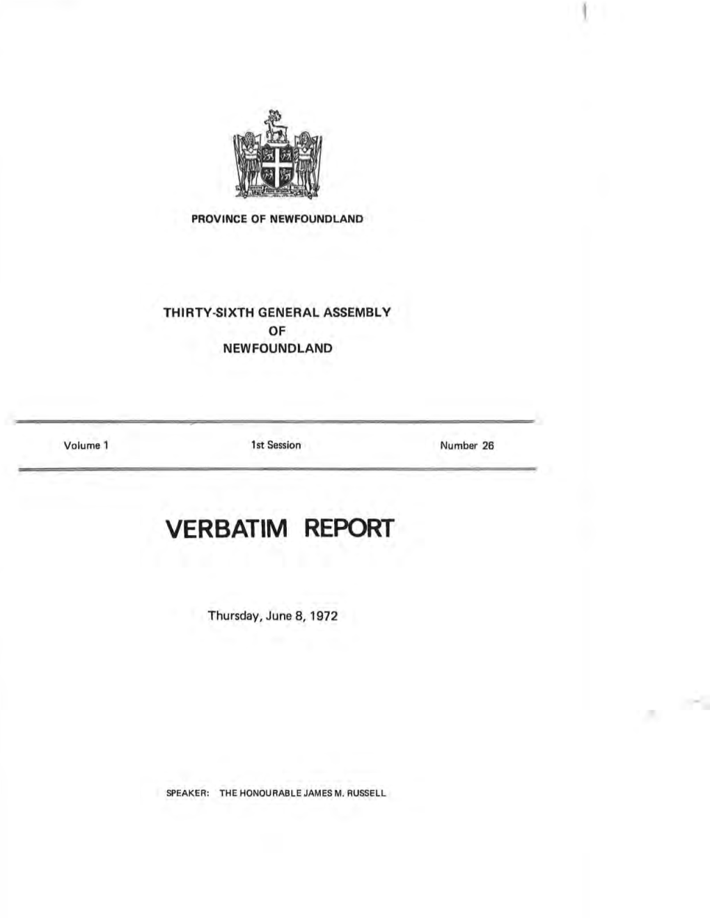 Verbatim Report