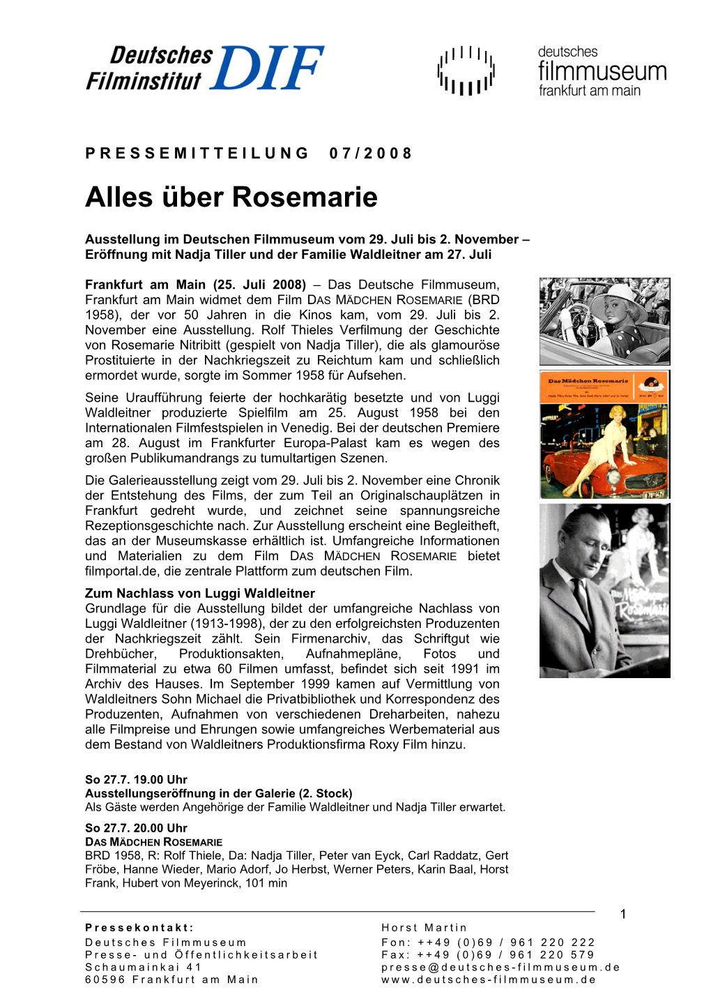 Über Rosemarie