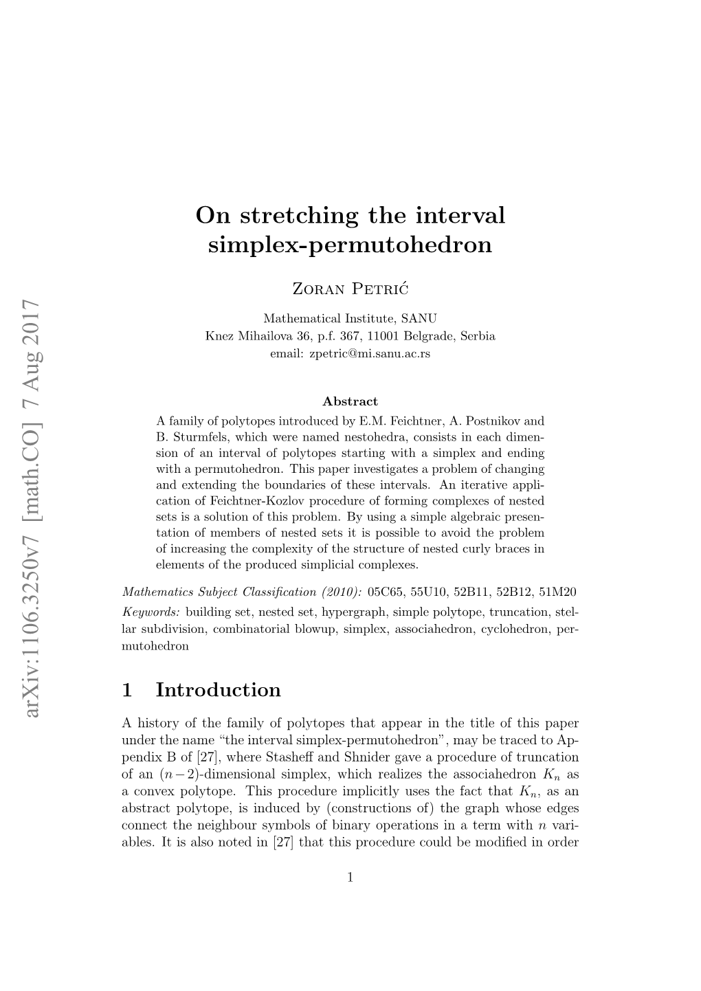 On Stretching the Interval Simplex-Permutohedron