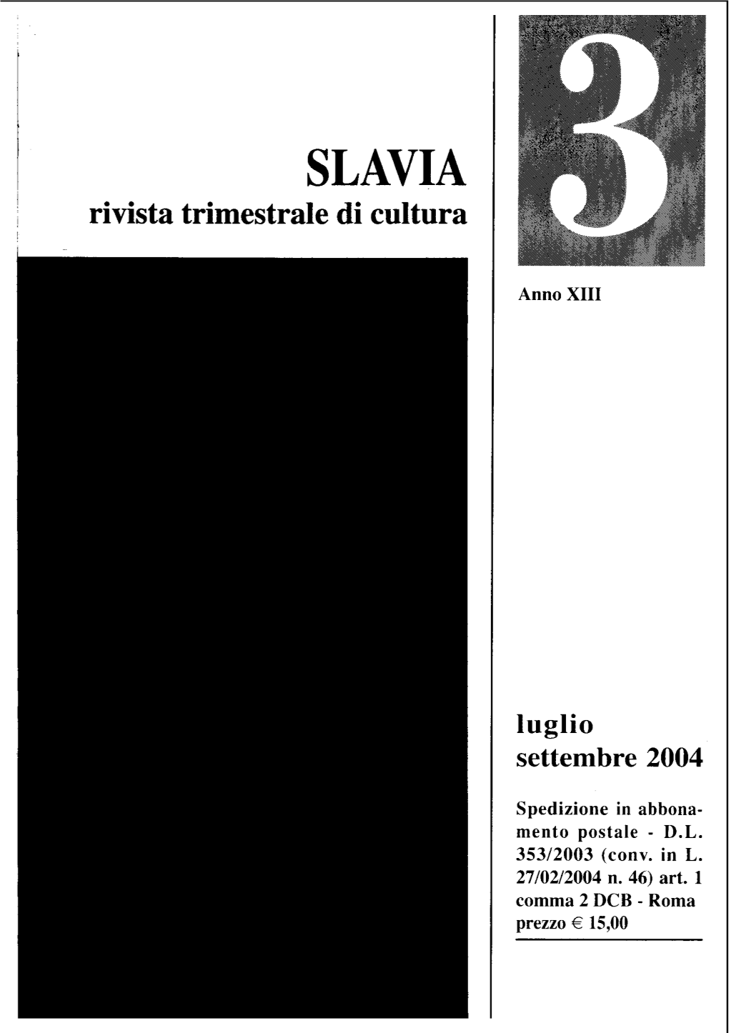 Rivista Trimestrale Di Cultura