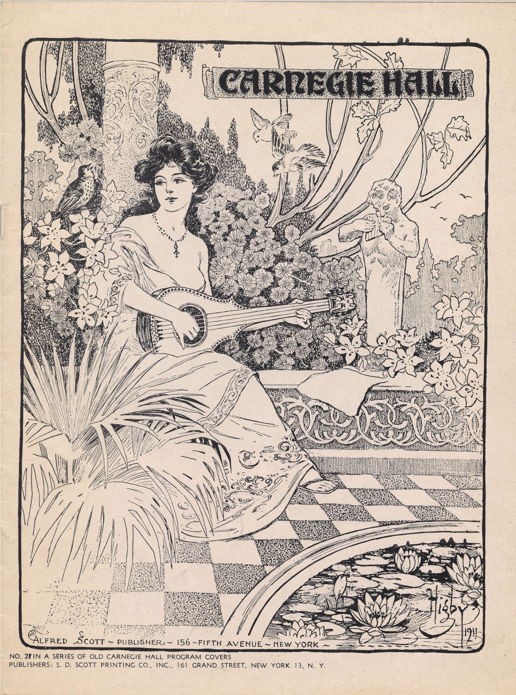 No. 2Fin a Series of Old Carnegie Hall Program Covers Publishers: S