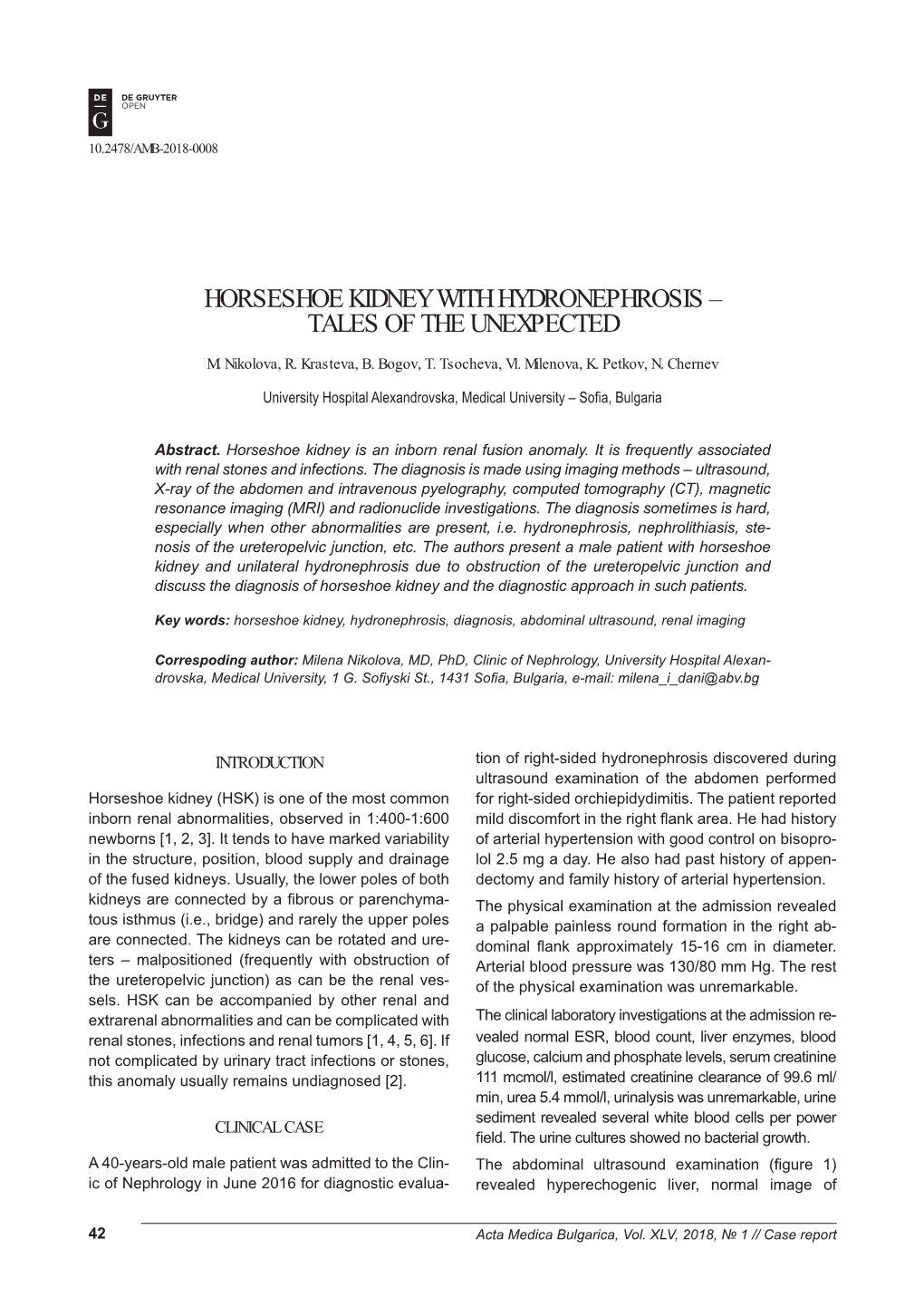 Horseshoe Kidney with Hydronephrosis – Tales of the Unexpected