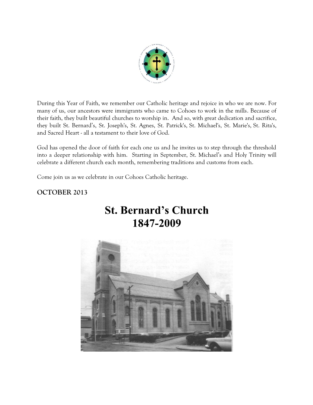 St. Bernard's Church 1847-2009