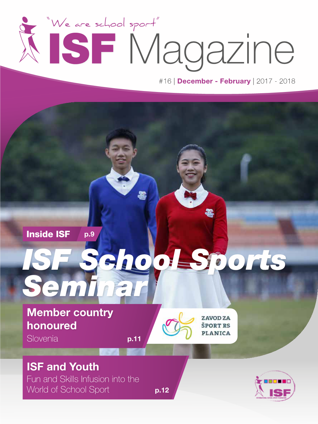 ISF School Sports Seminar Member Country Honoured Slovenia P.11