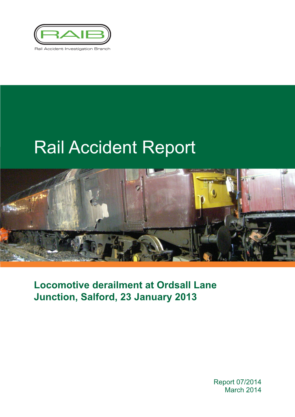 Rail Accident Report