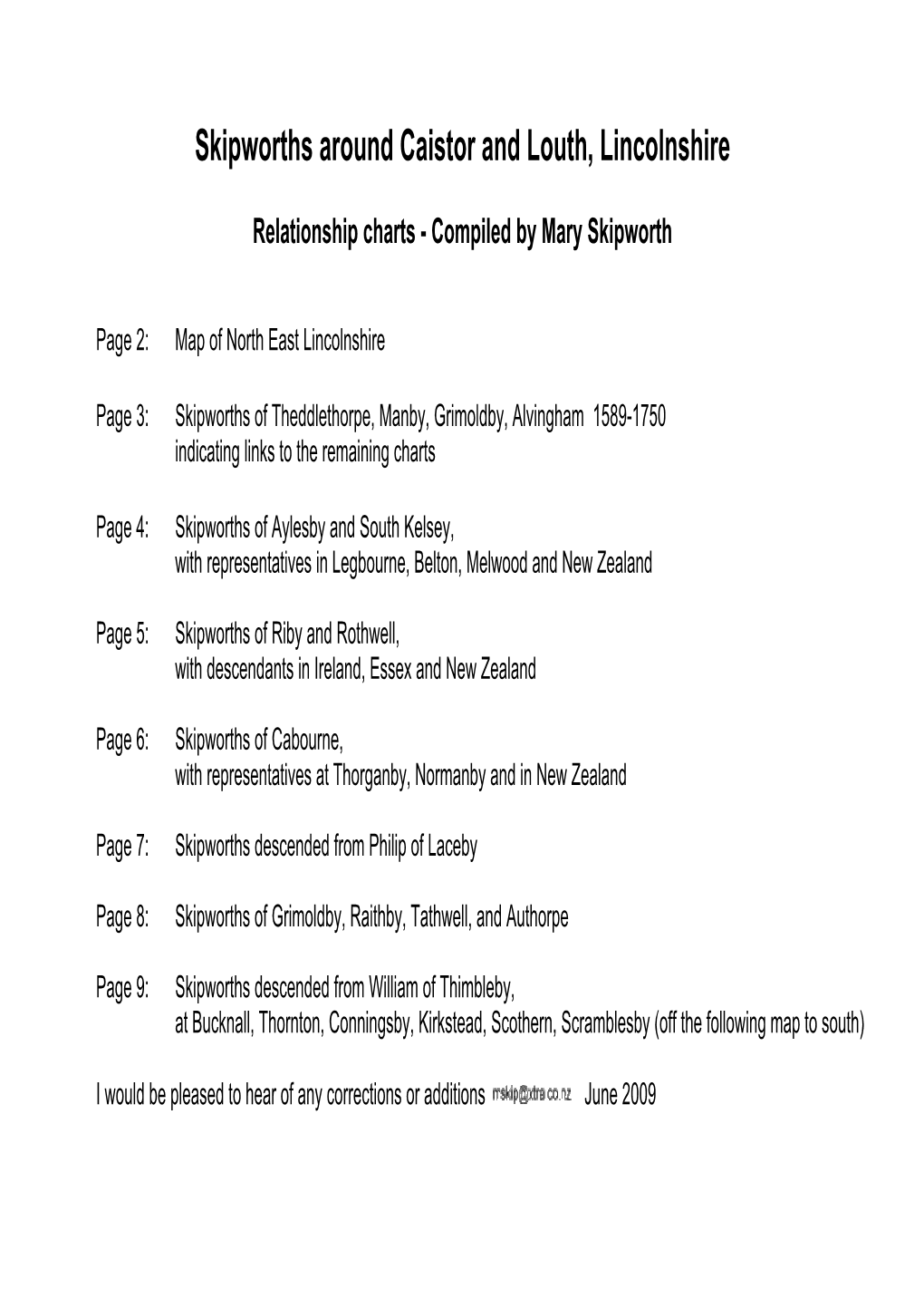 Skipworths Around Caistor and Louth, Lincolnshire