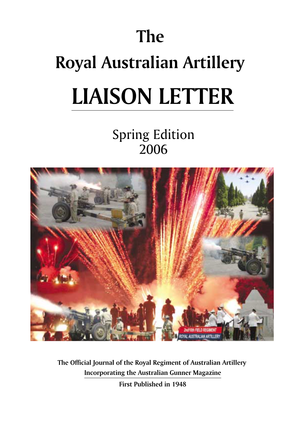 Raaliaison Letter Spring 2006