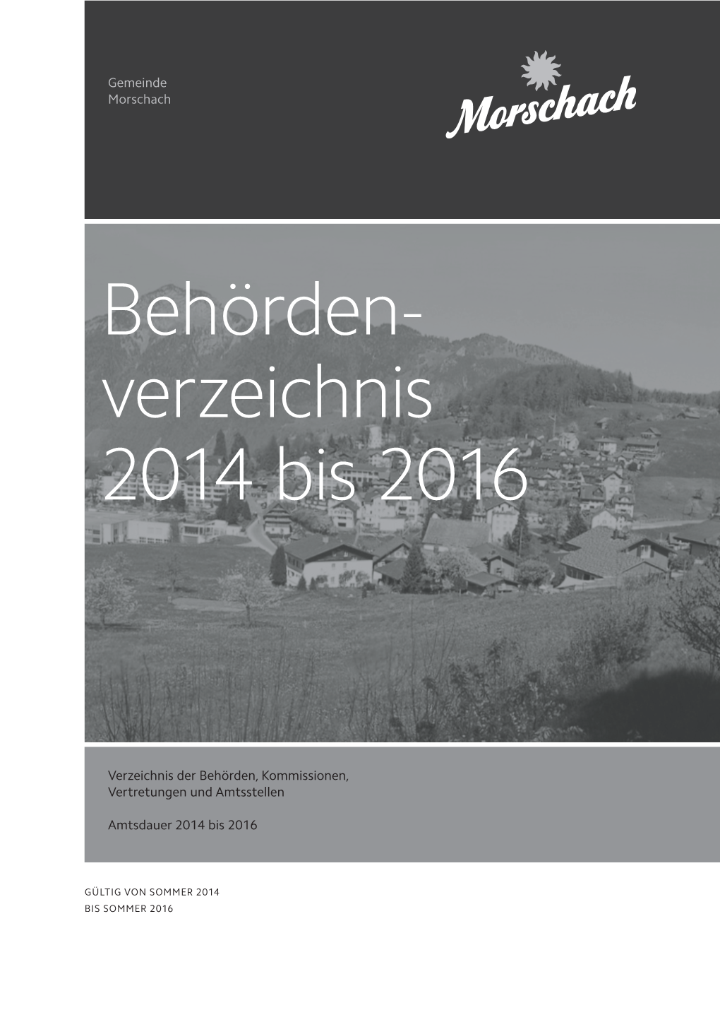 Behörden- Verzeichnis 2014 Bis 2016