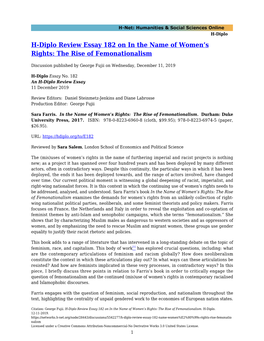 H-Diplo Review Essay 182 on in the Name of Women's