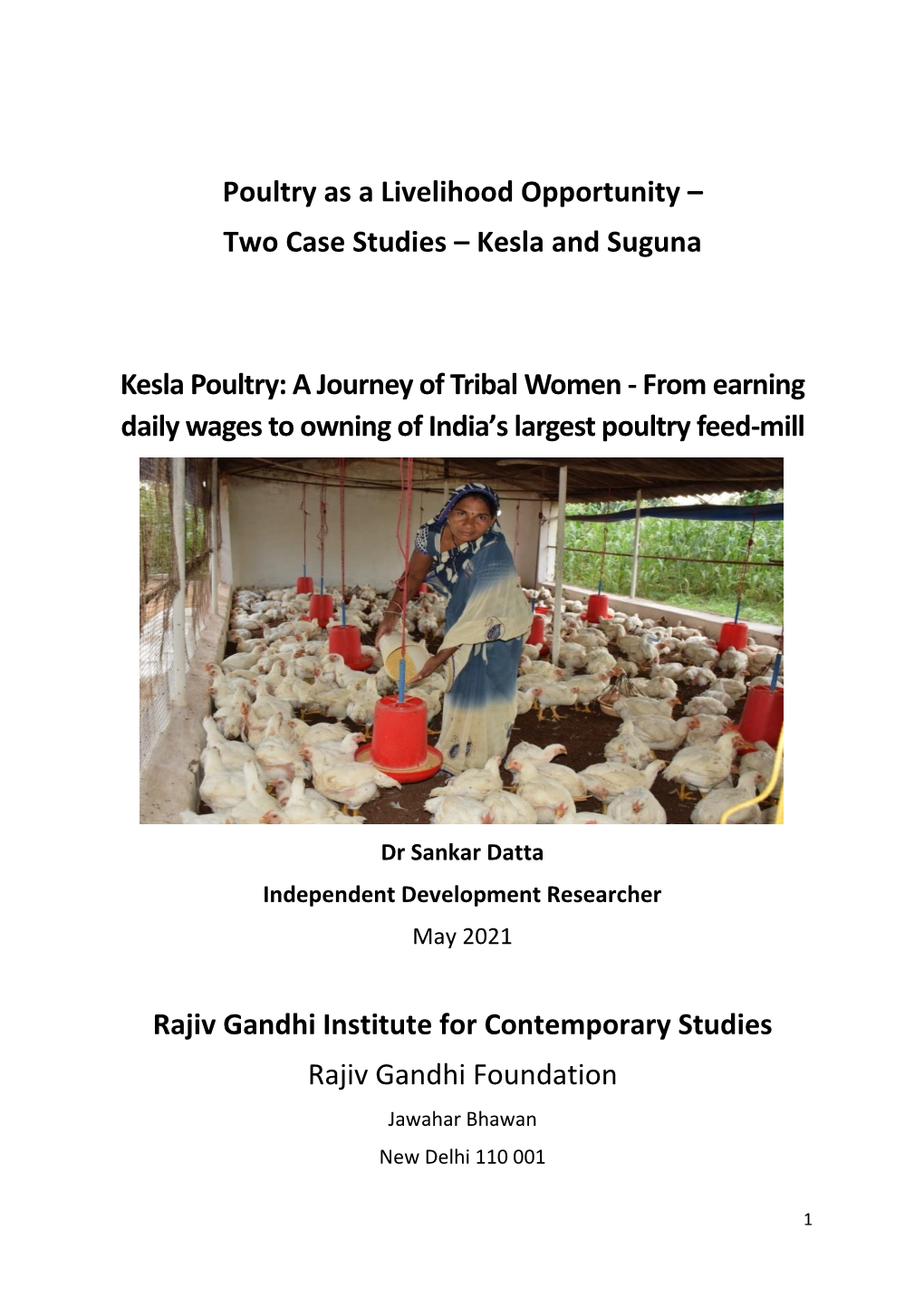 Kesla Poultry: a Journey of Tribal Women - from Earning Daily Wages to Owning of India’S Largest Poultry Feed-Mill