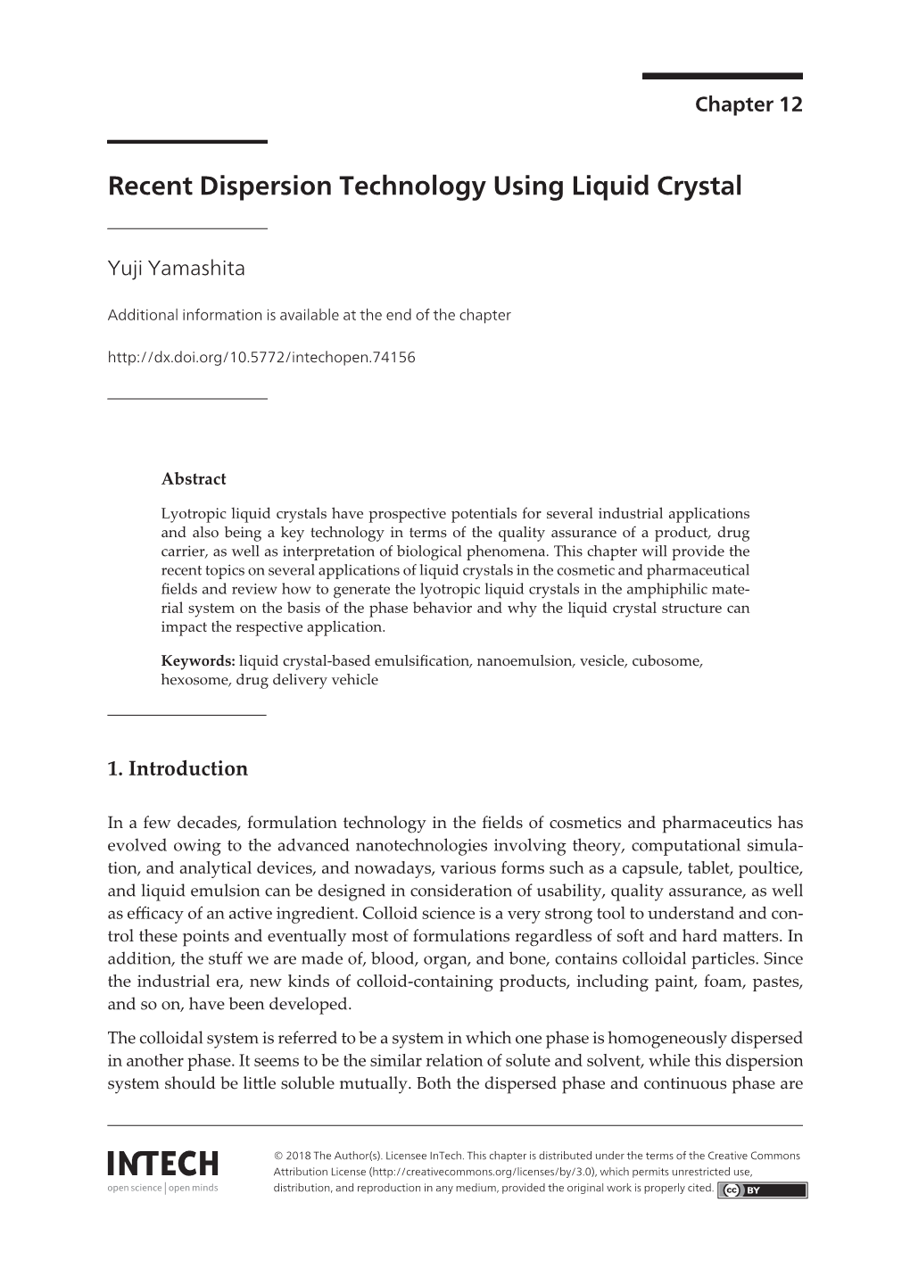 Recent Dispersion Technology Using Liquid Crystal 245