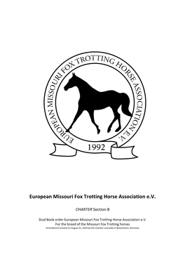 European Missouri Fox Trotting Horse Association E.V
