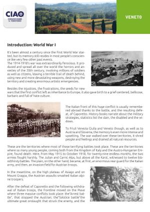 Introduction: World War I
