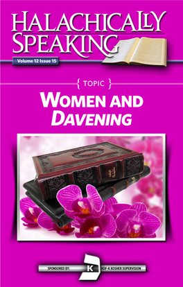 Women and Davening