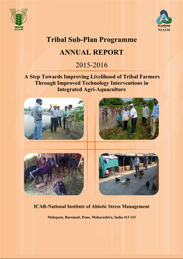 ICAR-NIASM TSP Annual Report 2015-2016