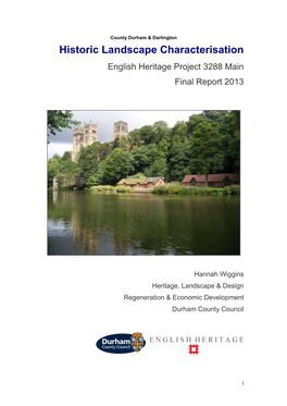 County Durham and Darlington Historic Landscape Characterisation