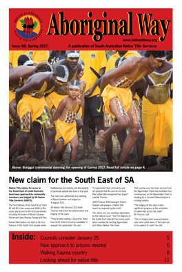 New Claim for the South East of SA