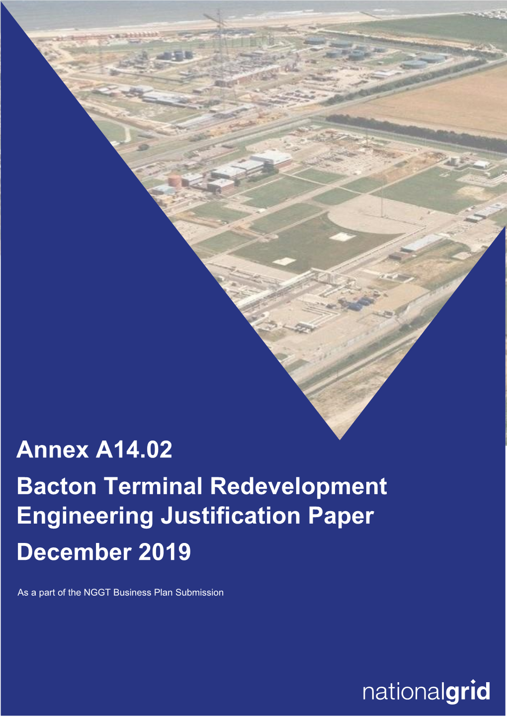 Bacton Terminal Redevelopment Engineering Justification Paper December 2019