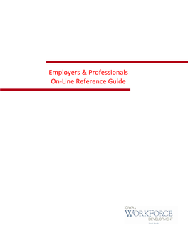 Employers & Professionals On-Line Reference Guide