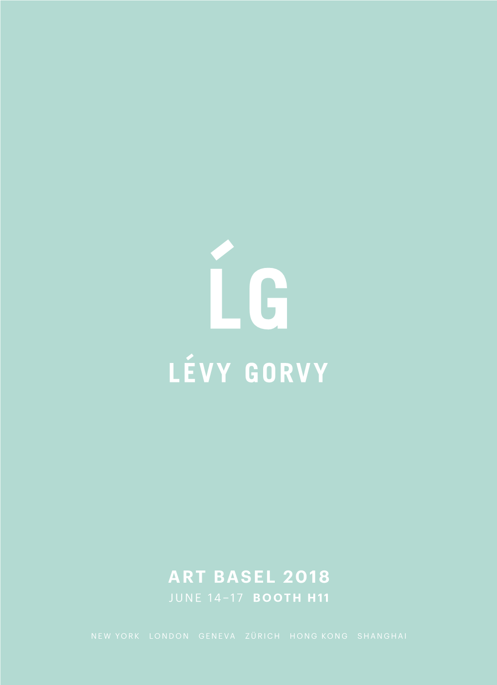 Art Basel 2018 June 14–17 Booth H11