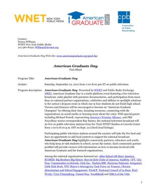 UPDATED 09.20.12 WNET Amgradday CPB Fact Sheet Nat'l
