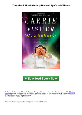 Download Shockaholic Pdf Ebook by Carrie Fisher