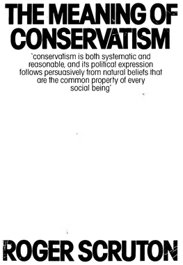 Roger-Scruton-The-Meaning-Of-Conservatism.Pdf