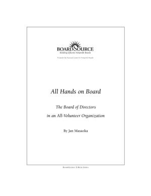 Hands on Board: the Board of Volunteers in an All-Volunteer