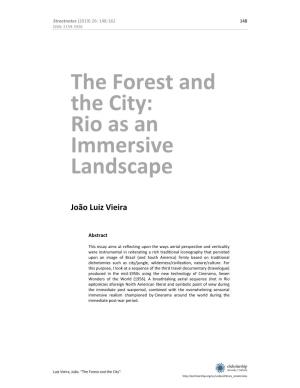 The Forest and the City: Rio As an Immersive Landscape