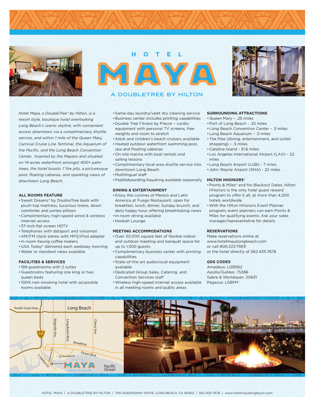 Hotel Maya, a Doubletree® by Hilton, Is a Resort Style, Boutique Hotel Overlooking Long Beach's Scenic Skyline, with Convenie