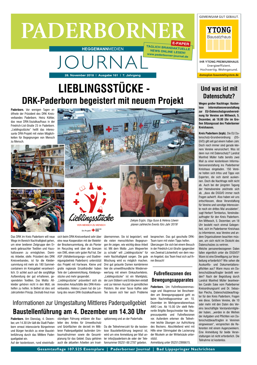 Paderborner Journal 161 Vom 28.11.2018