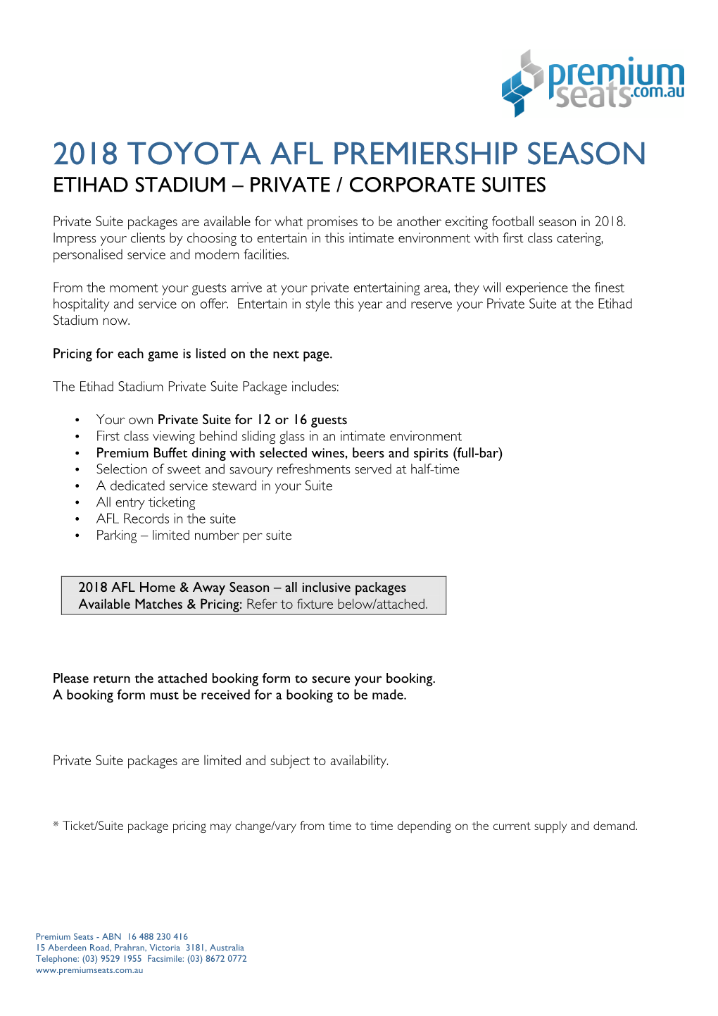 Etihad Stadium – Private / Corporate Suites
