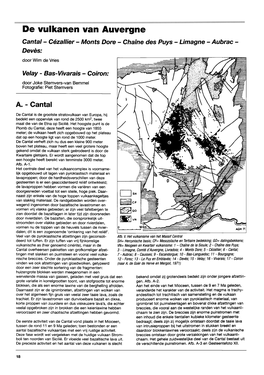 De Vulkanen Van Auvergne Cantal - Cézallier - Monts Dore - Chaîne Des Puys - Limagne - Aubrac - Devès