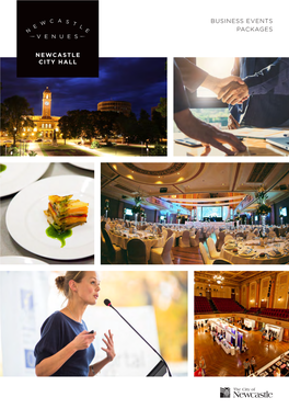 Newcastle City Hall Business Events Packages