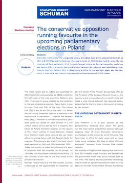 PARLIAMENTARY ELECTIONS in POLAND 25Th October 2015