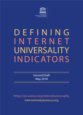 Second Draft of the Internet Universality Indicators