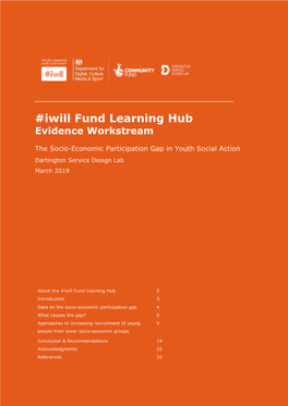Iwill Fund Learning Hub Evidence Workstream