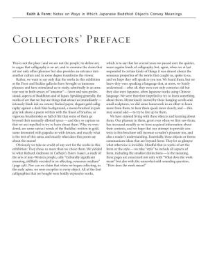 Collectors' Preface