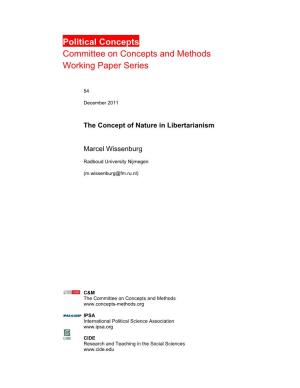 Political Concepts Committee on Concepts and Methods Working Paper Series