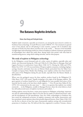 The Batanes Nephrite Artefacts