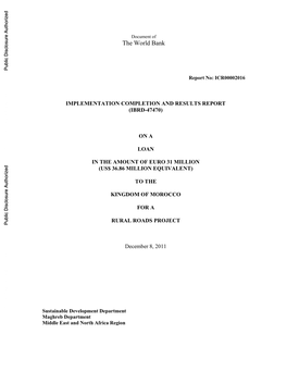 World Bank Document