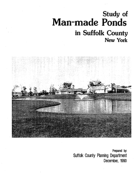 Study of Man-Made Ponds in Suffolk County New York