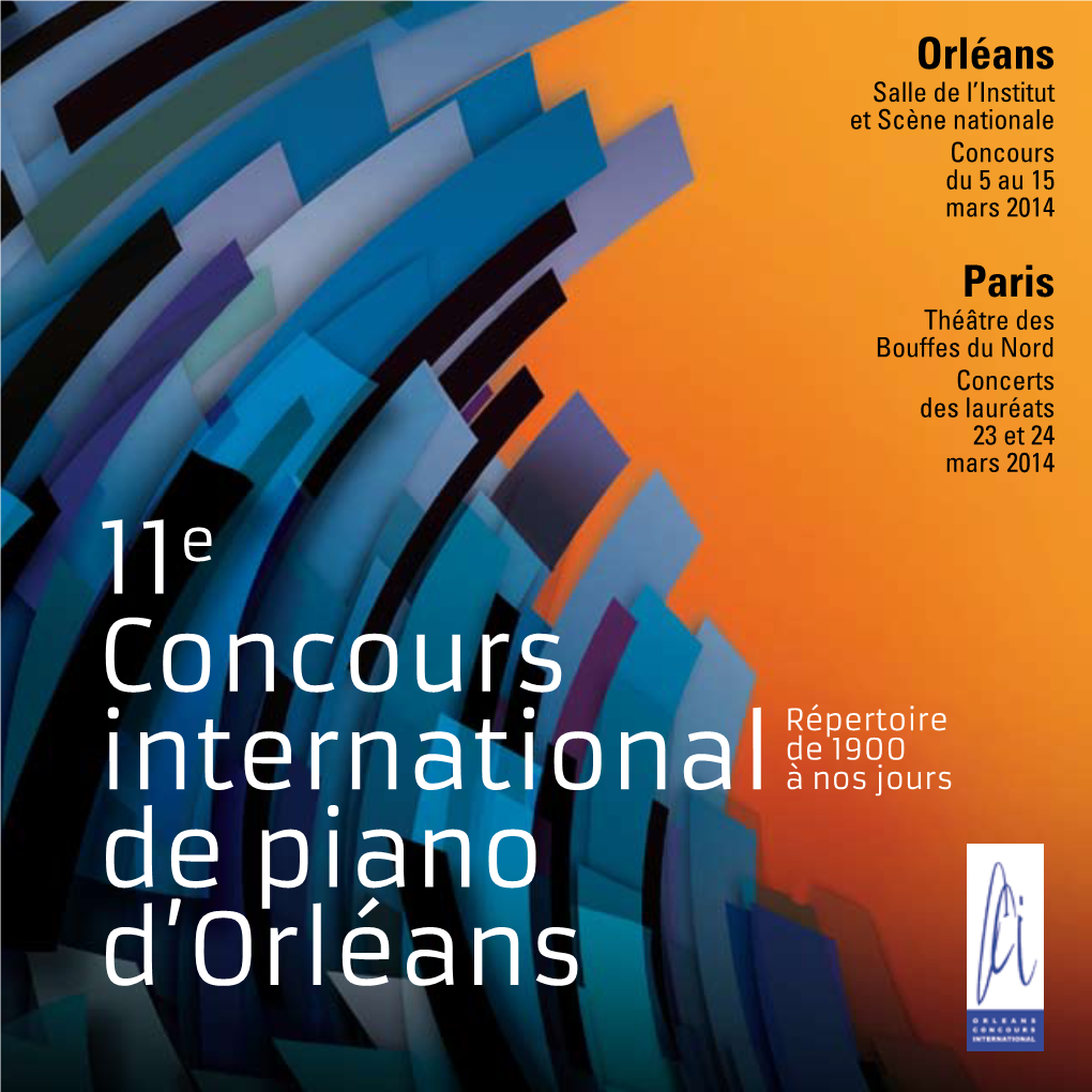 11E Concours International De Piano D'orléans