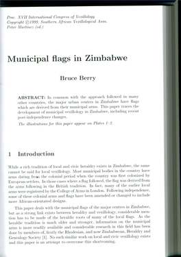 Municipal Flags in Zimbabwe