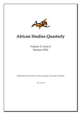 African Studies Quarterly