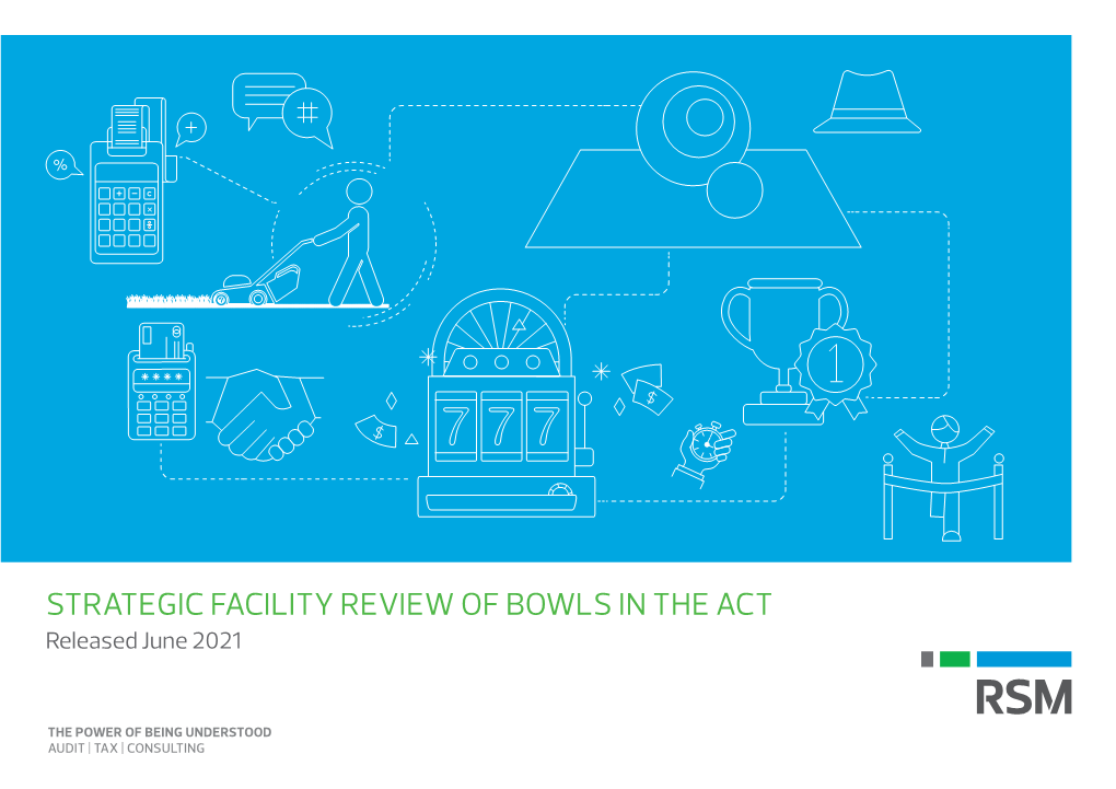 STRATEGIC FACILITY REVIEW of BOWLS in the ACT Released June 2021 CONTENTS