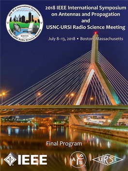 Final Program 2018 IEEE International Symposium on Antennas and Propagation and URSI-USNC National Radio Science Meeting