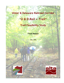Ulster & Delaware Railroad Corridor “U & D Rail + Trail”